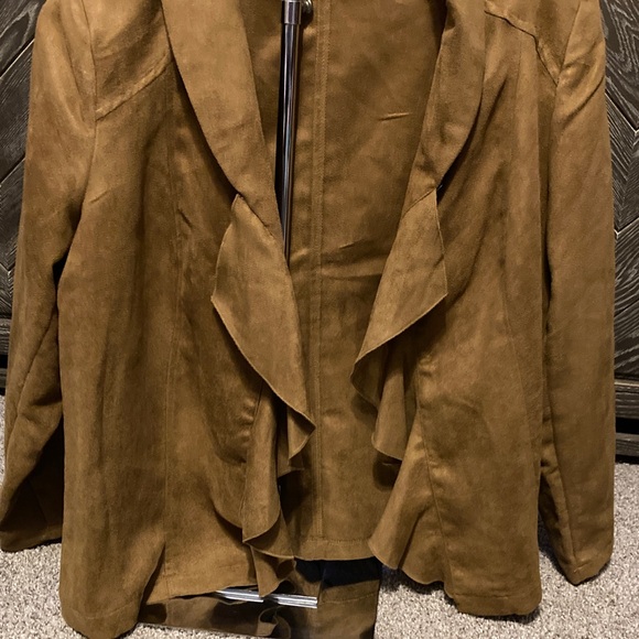 Notations Brown Ruffle Blazer - Picture 5 of 8